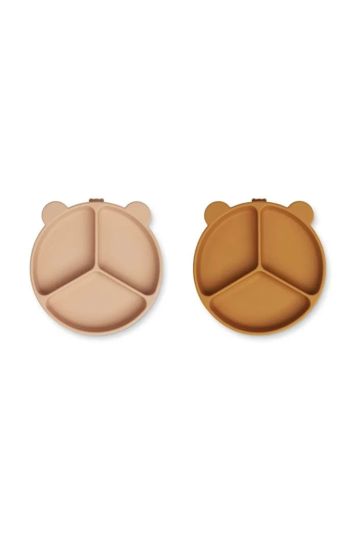 Комплект чинии Liewood Stacy Divider Suction Plate 2-Pack (2 броя)