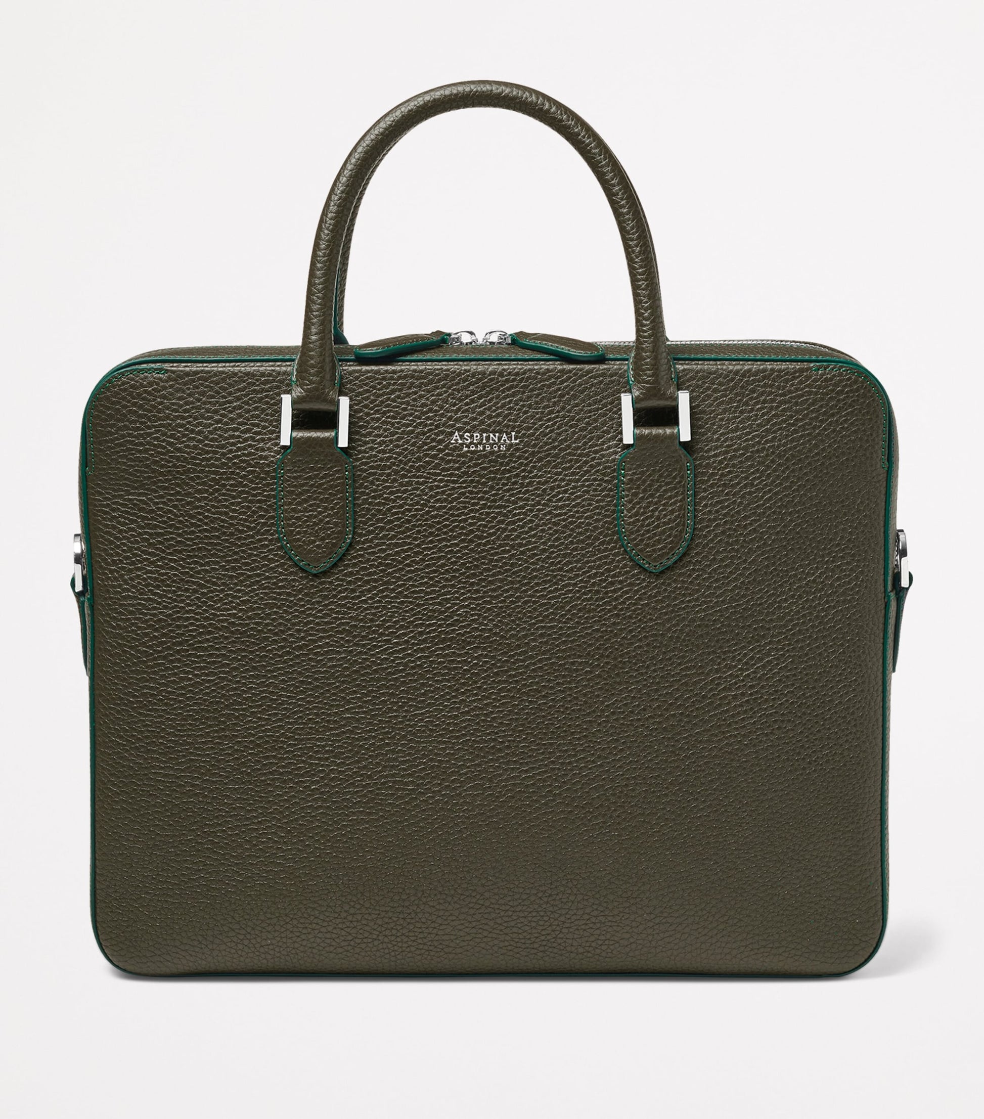 Aspinal Of London Leather Mount Street Briefcase Bag