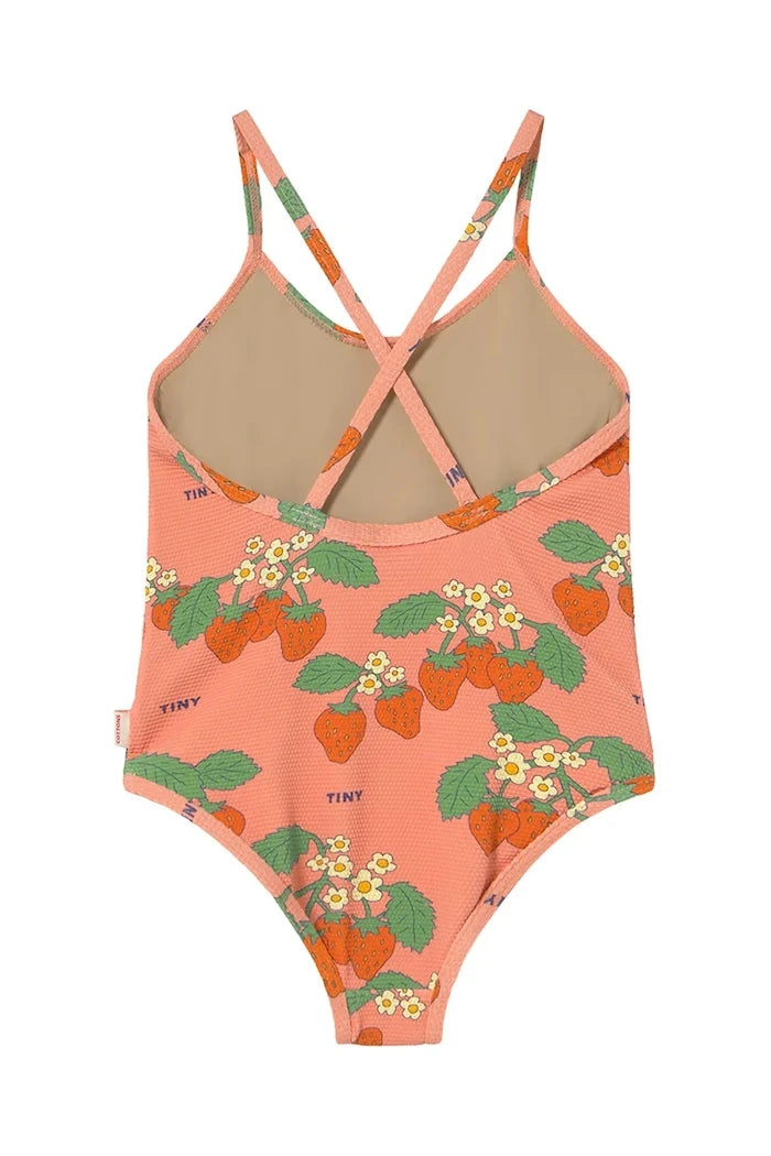 Детски цял бански Tinycottons STRAWBERRIES SWIMSUIT