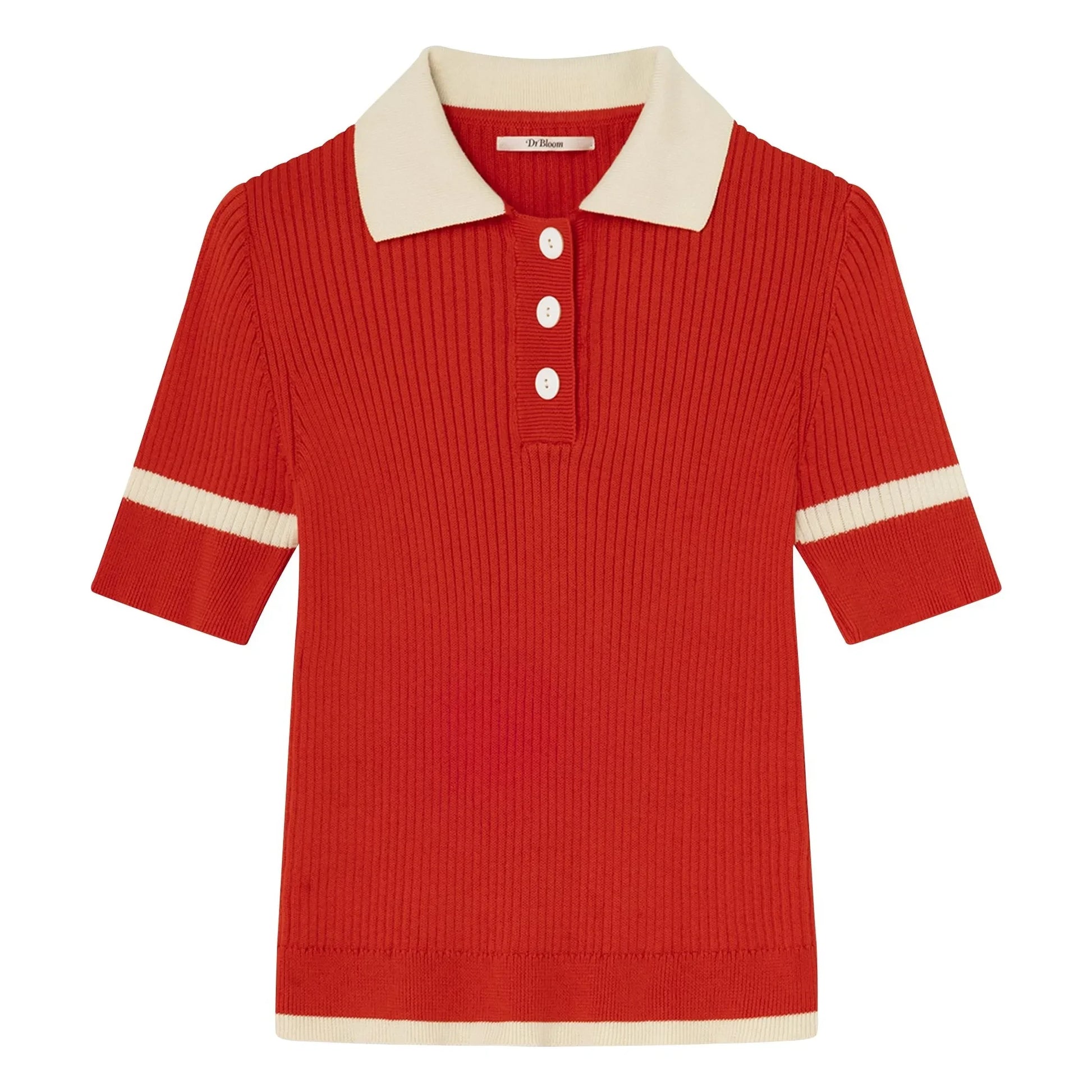 Dr Bloom - Trina Cotton polo shirt  | Red