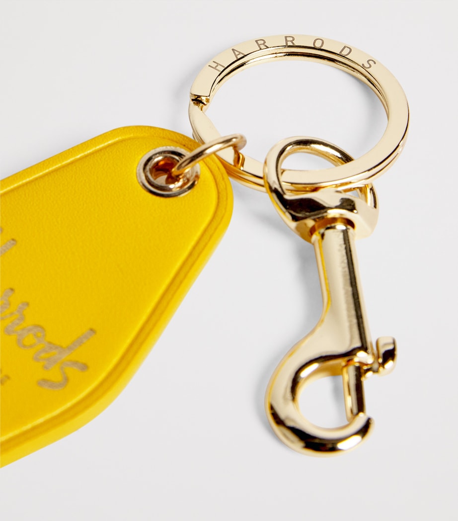 Yellow Leather Villa Keyring