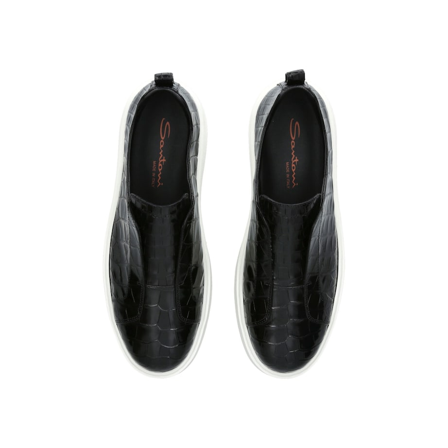 Santoni Crocodile Leather Clean Icon 2.0 Sneakers
