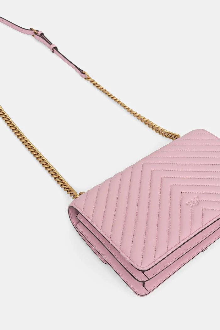 Pinko чанта crossbody дамска от кожа