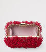 Jimmy Choo Red Flower-Embellished Cloud Clutch Bag