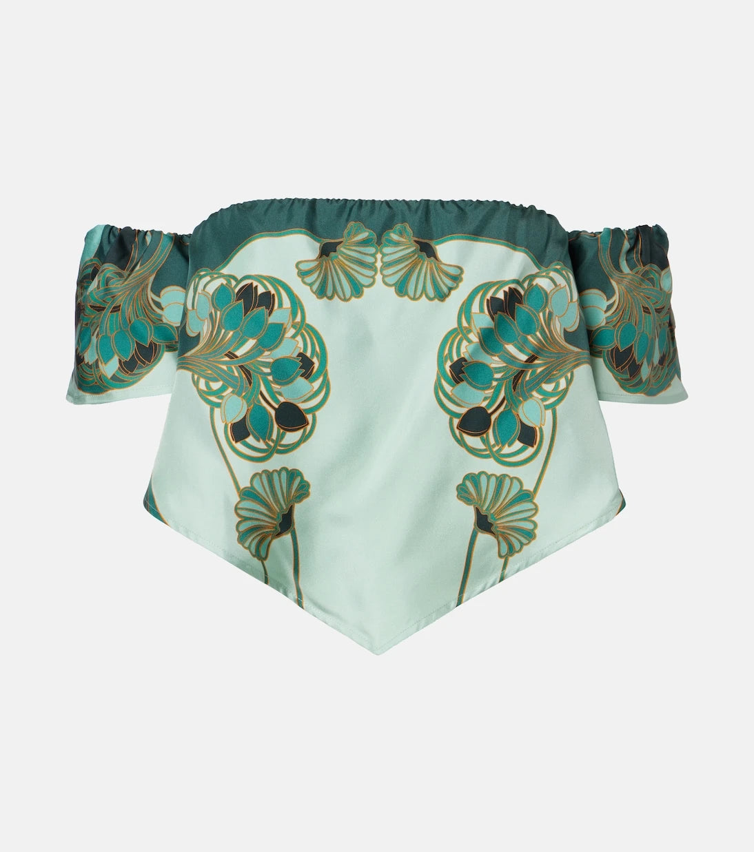 La DoubleJ - Sand Dollar printed silk top