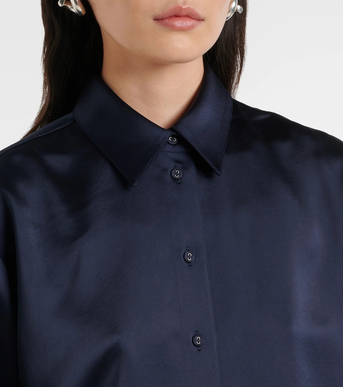 Proenza Schouler - White Label Raven satin shirt