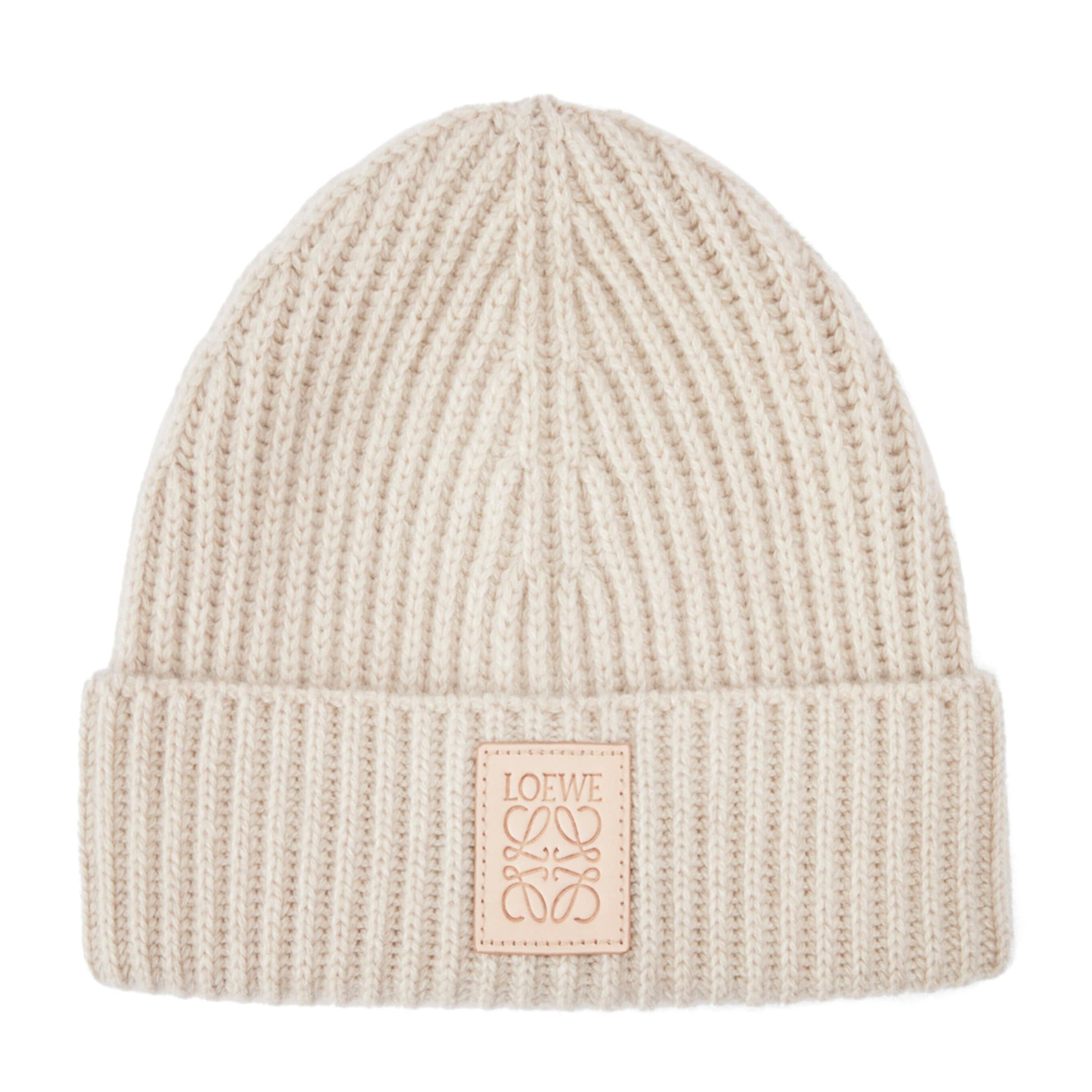 Beige Cashmere Beanie