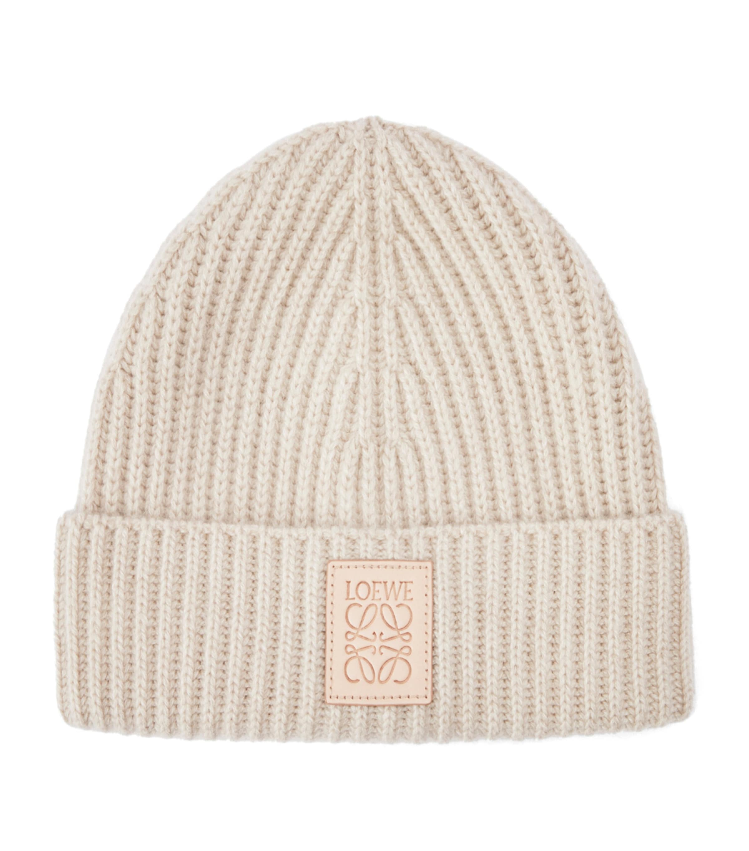 Beige Cashmere Beanie