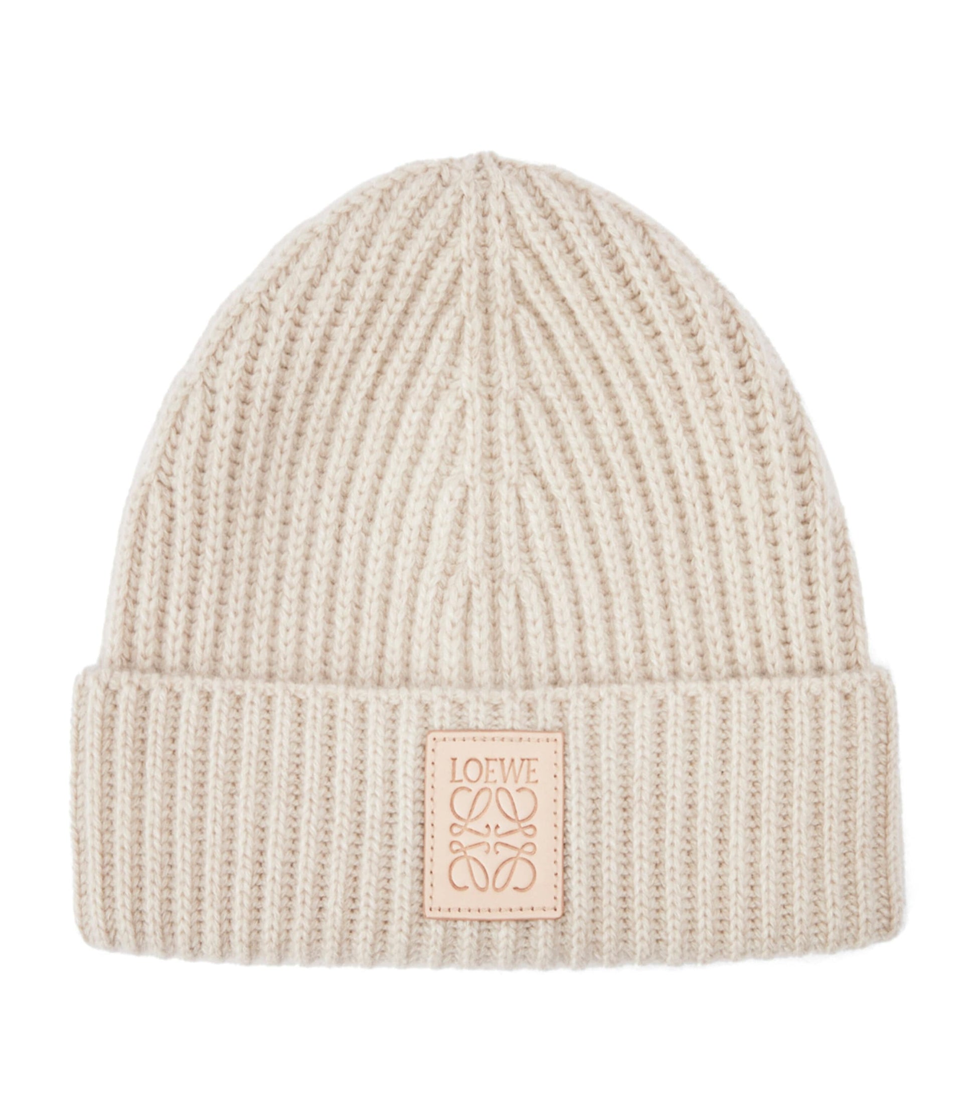 Beige Cashmere Beanie