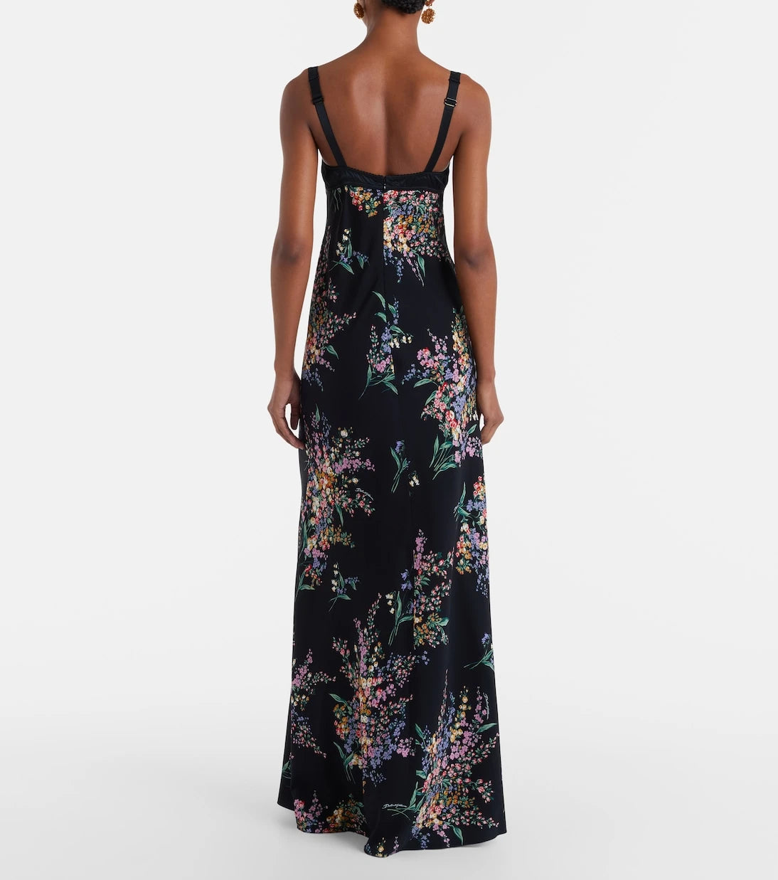 Dolce&Gabbana - Floral silk-blend charmeuse maxi dress