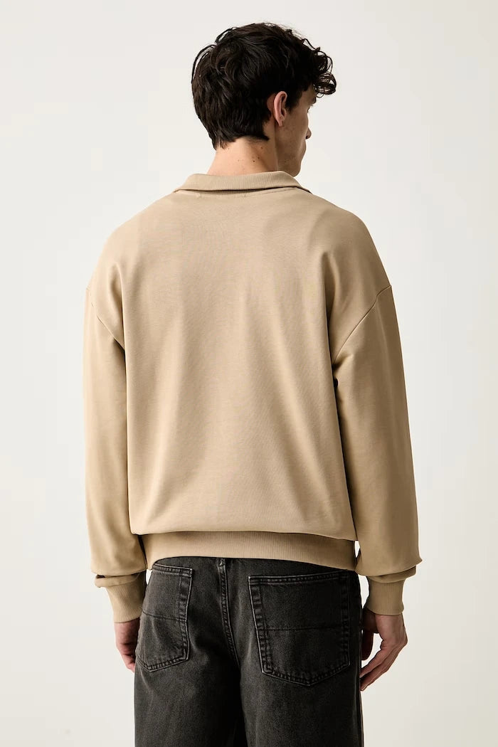 HUGO Blue Erkek Pamuklu Neeler Sweatshirt
