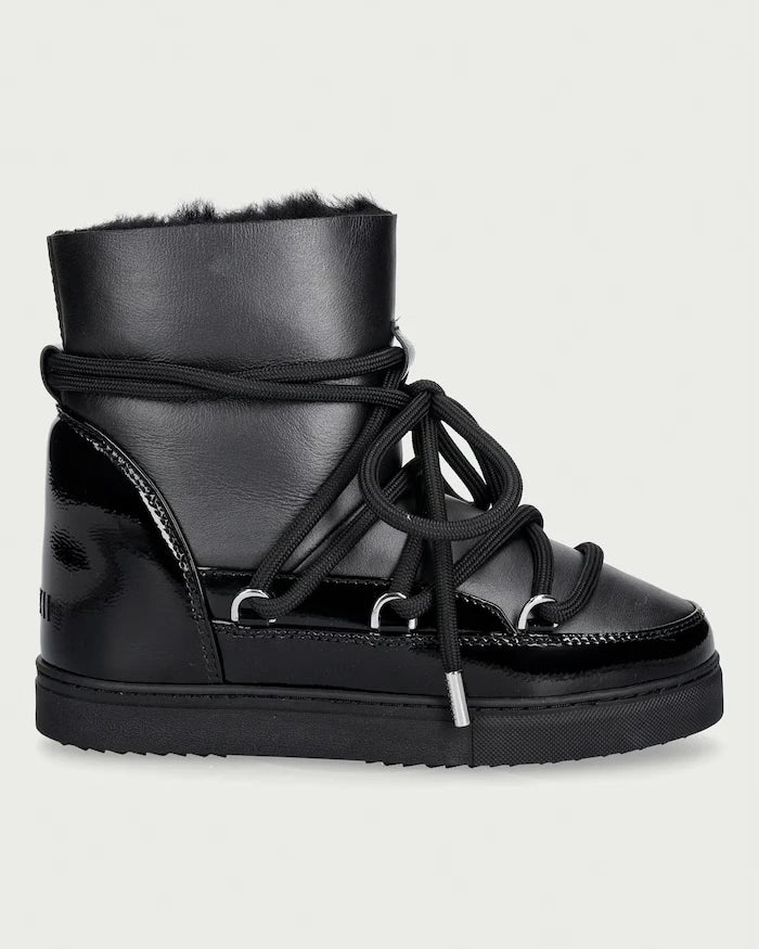 Inuikii Gloss Wedge kadın deri kar botu