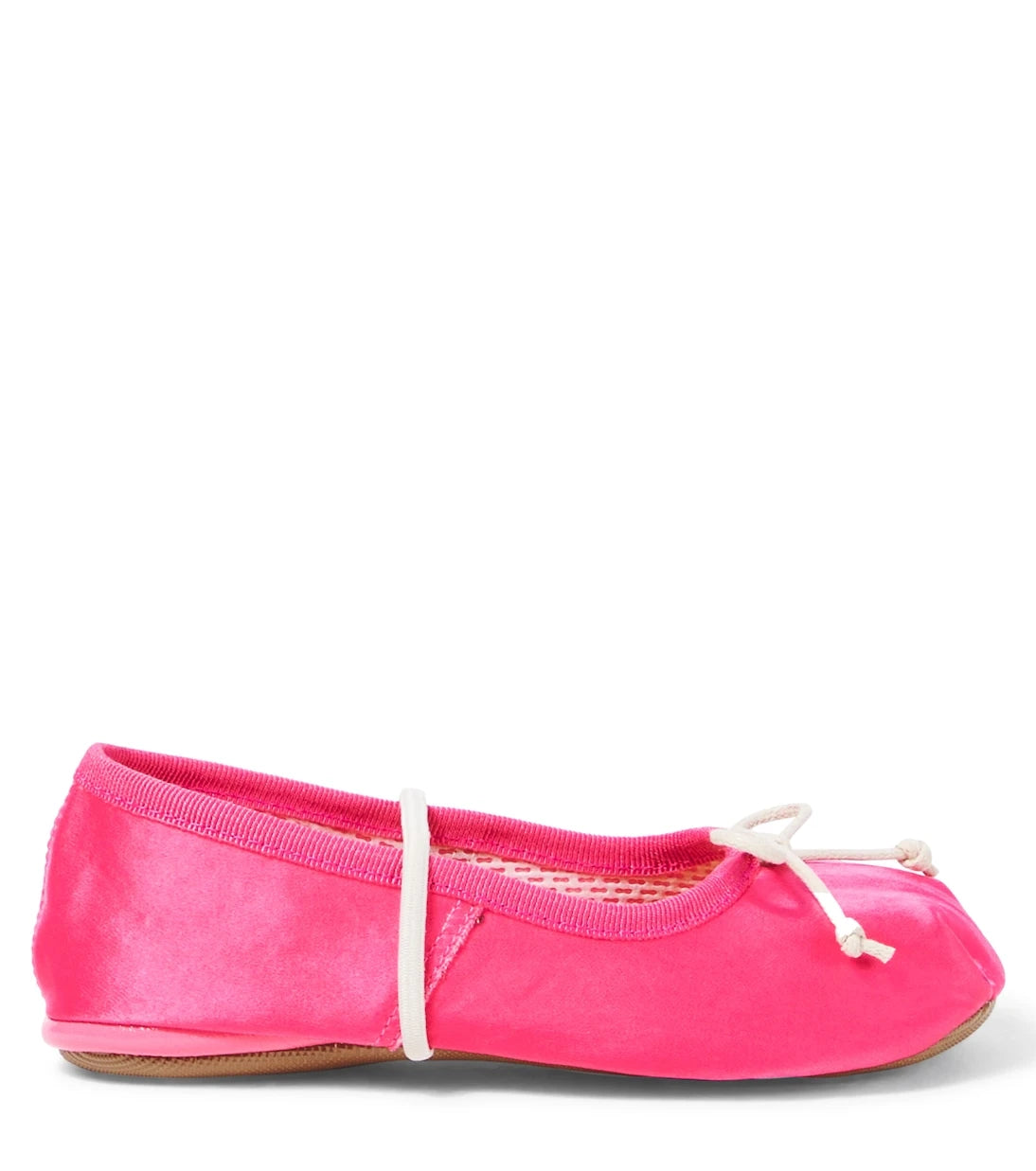PèPè - Bow-detail satin ballet flats