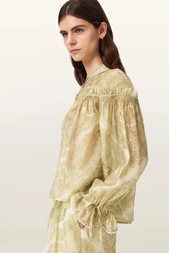AllSaints риза дамска с лиосел DELPHINE