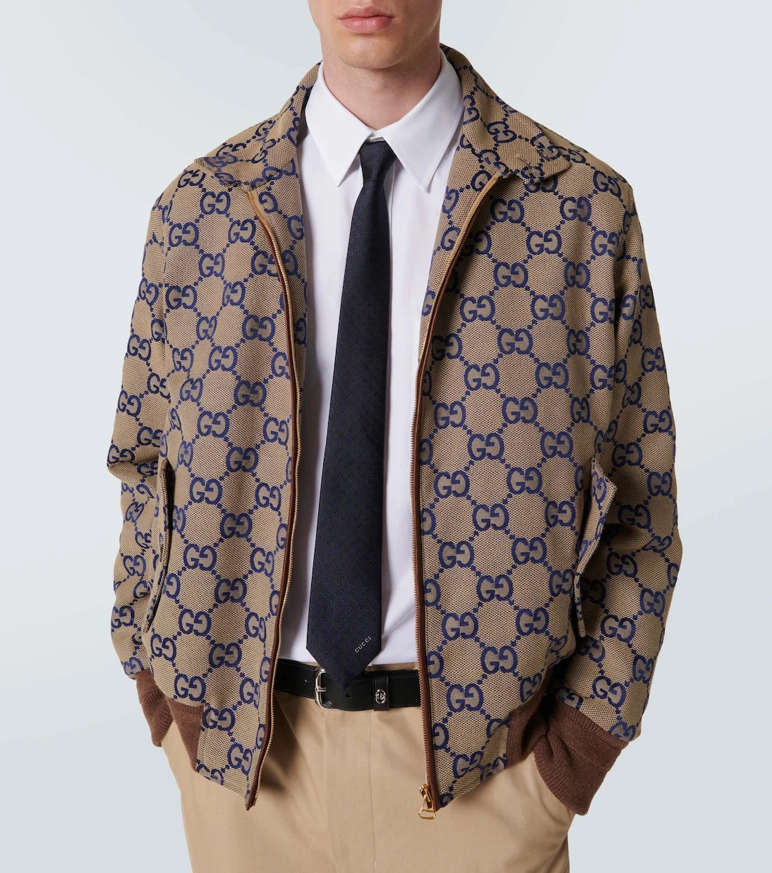 Gucci - Horsebit silk tie