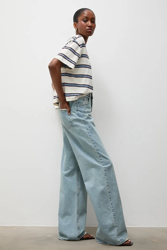 Answear.LAB wide leg kadın jean