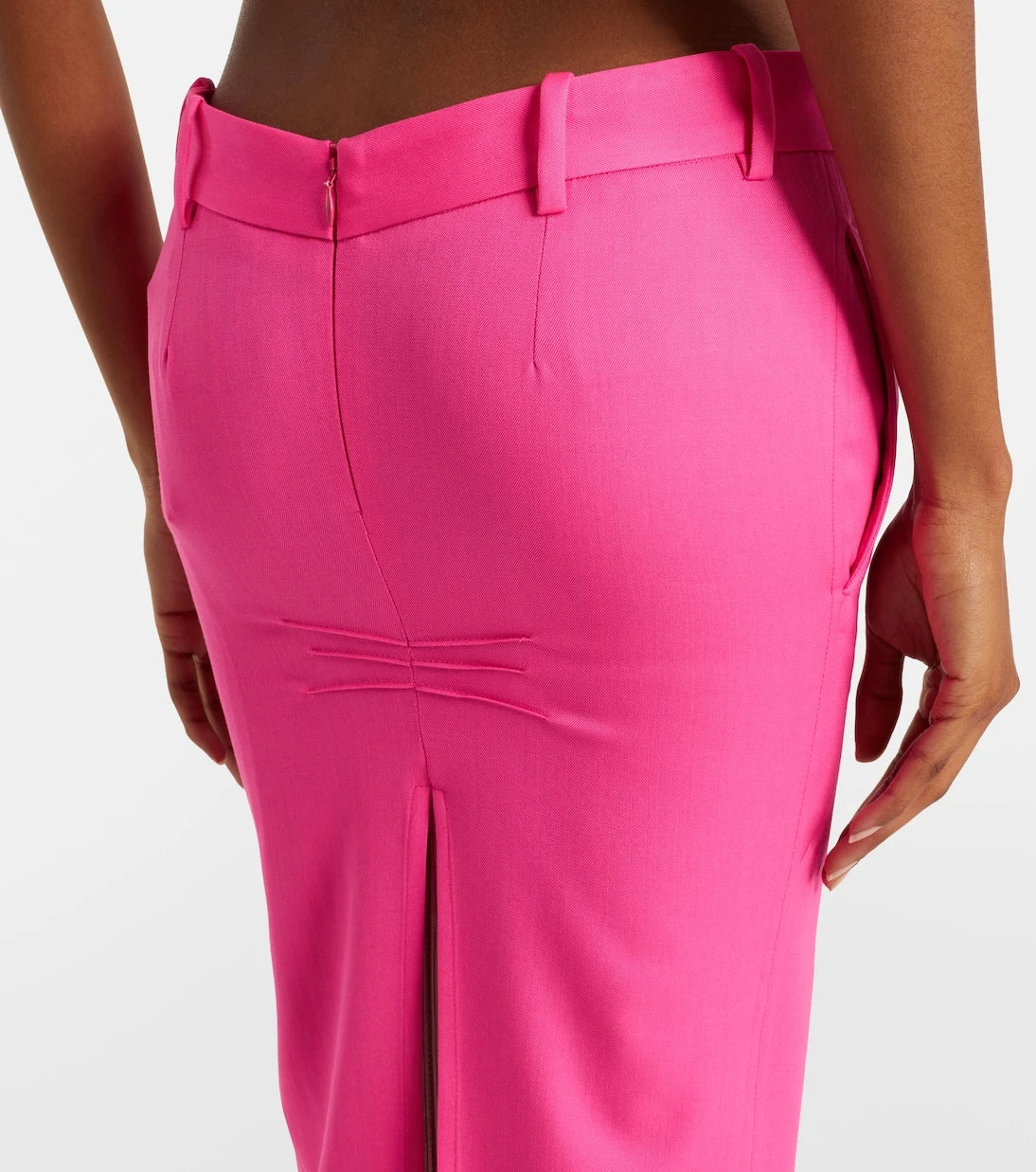 The Attico - Virgin wool pencil skirt