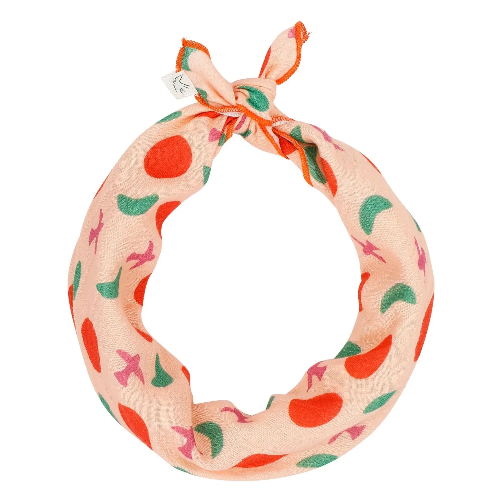 Jenest - Bandana Birds Organic Cotton | Peach