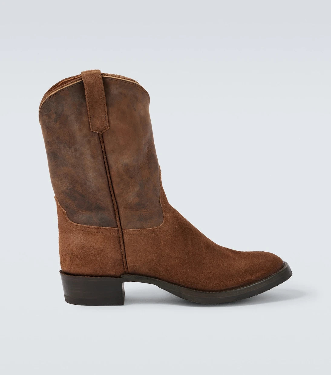 RRL - Suede and leather cowboy boots