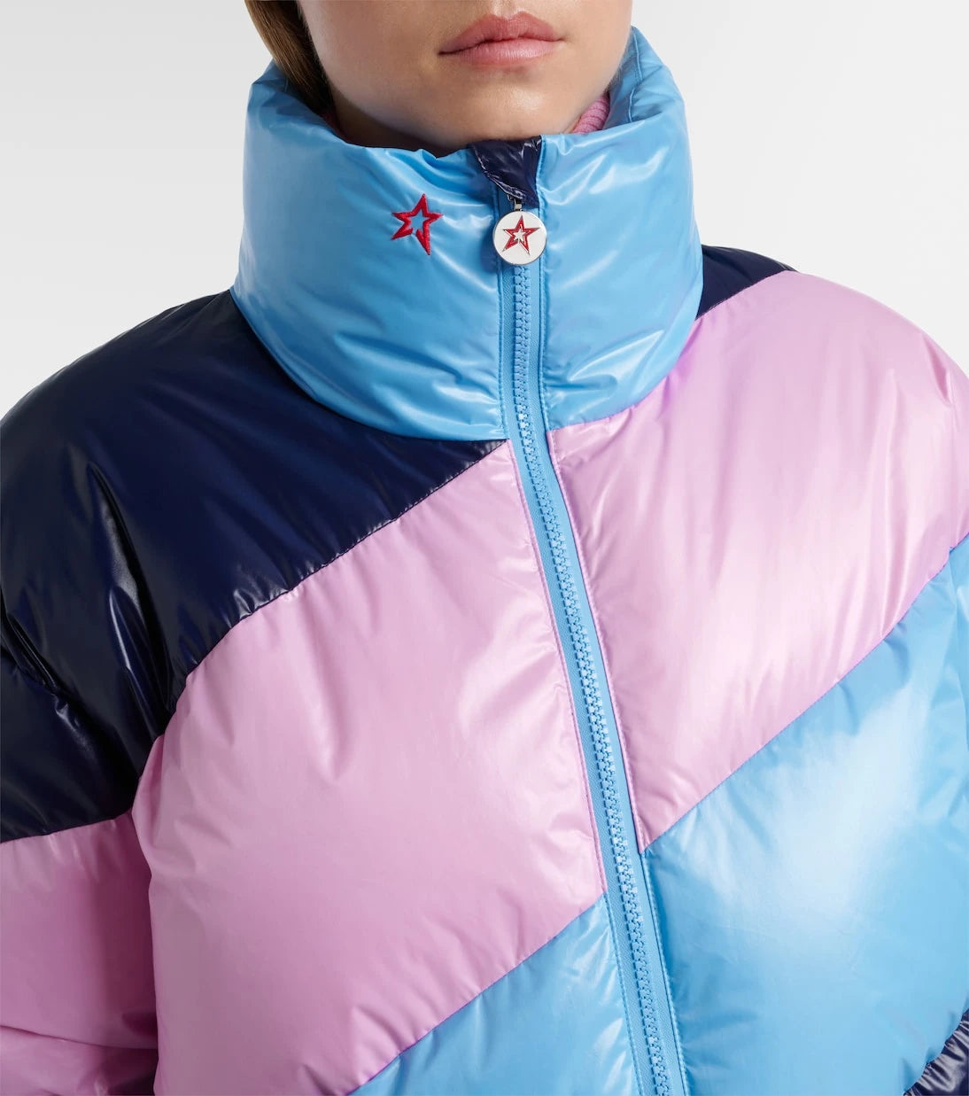 Perfect Moment - Mojo striped down ski jacket