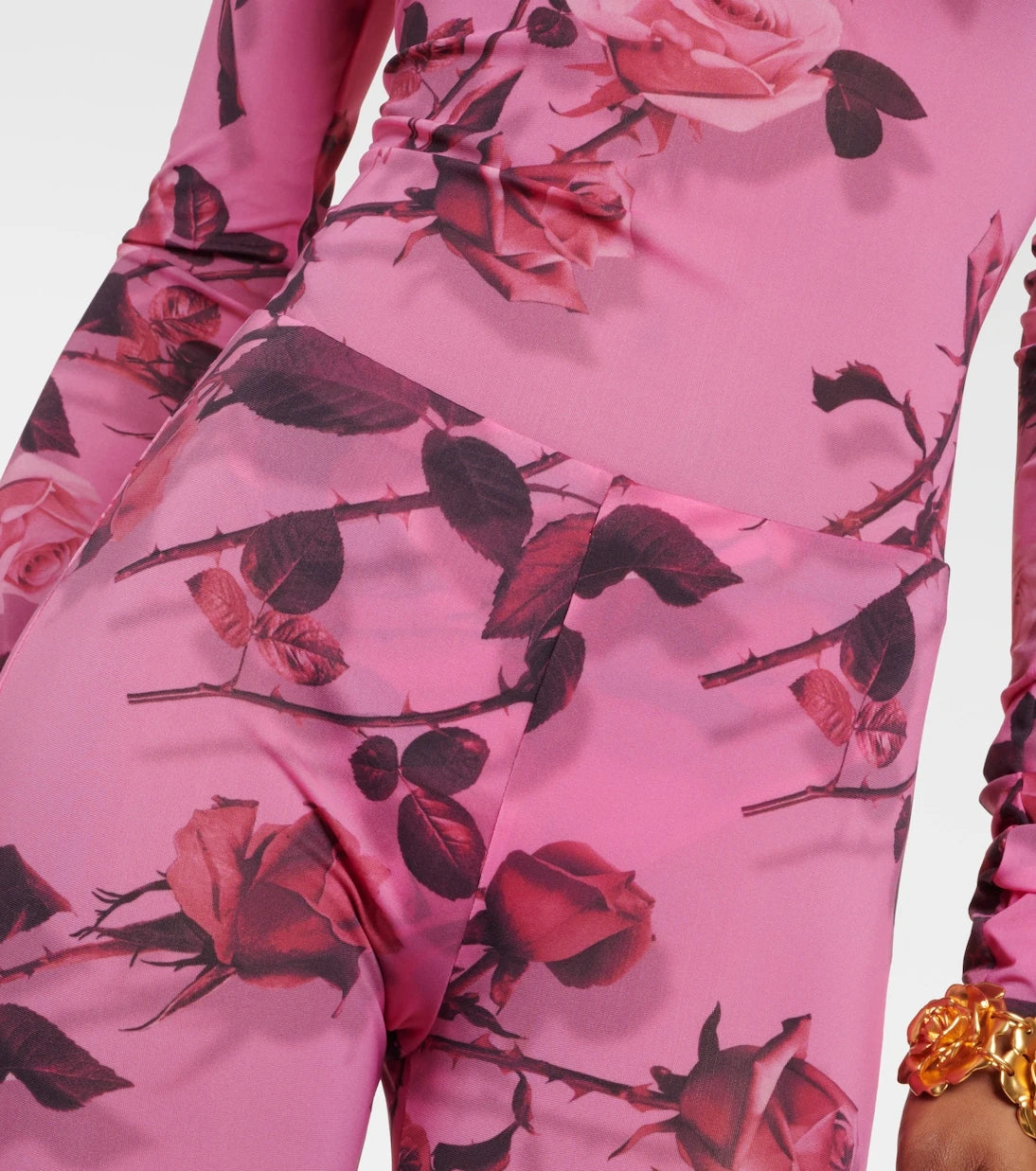 Blumarine - بنطال ضيق شفاف مطبوع