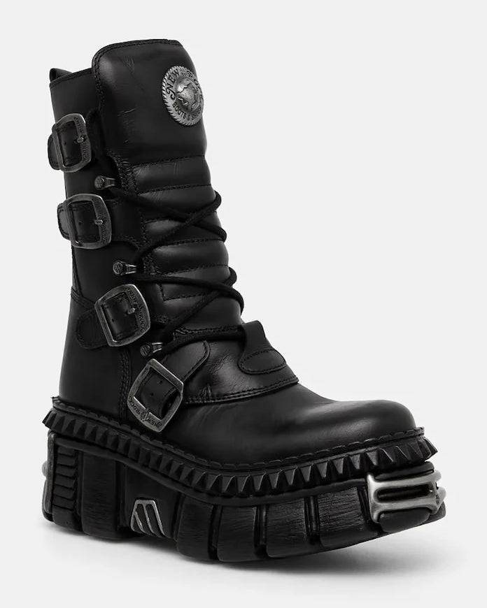 New Rock ITALI NEGRO NOMADA + TOWER CASCO + ACERO PICOS Deri Bot