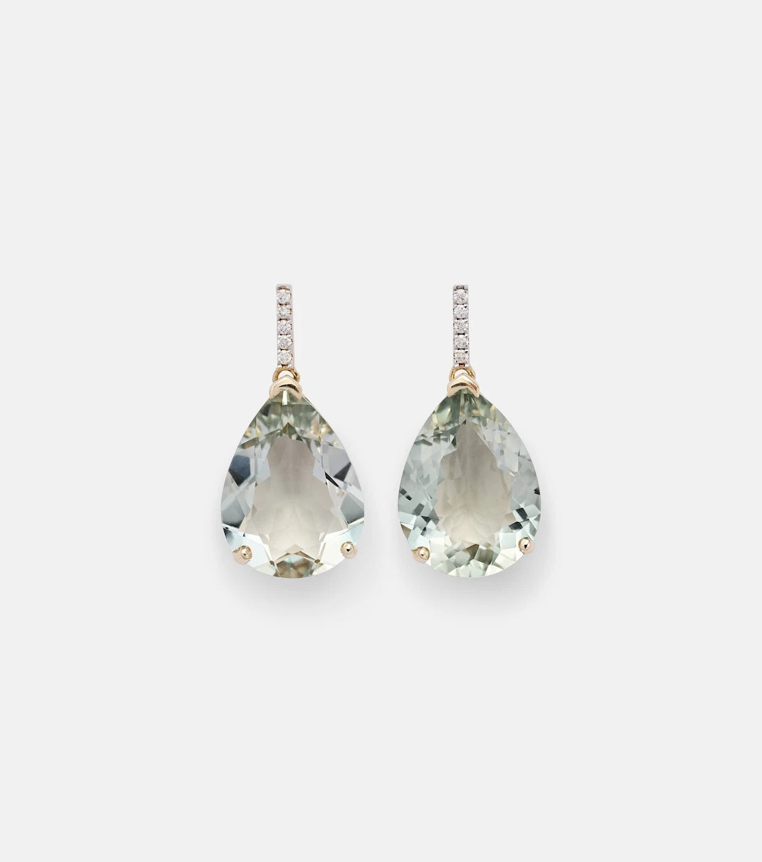 Mateo - 14kt gold earrings with diamonds and amethysts