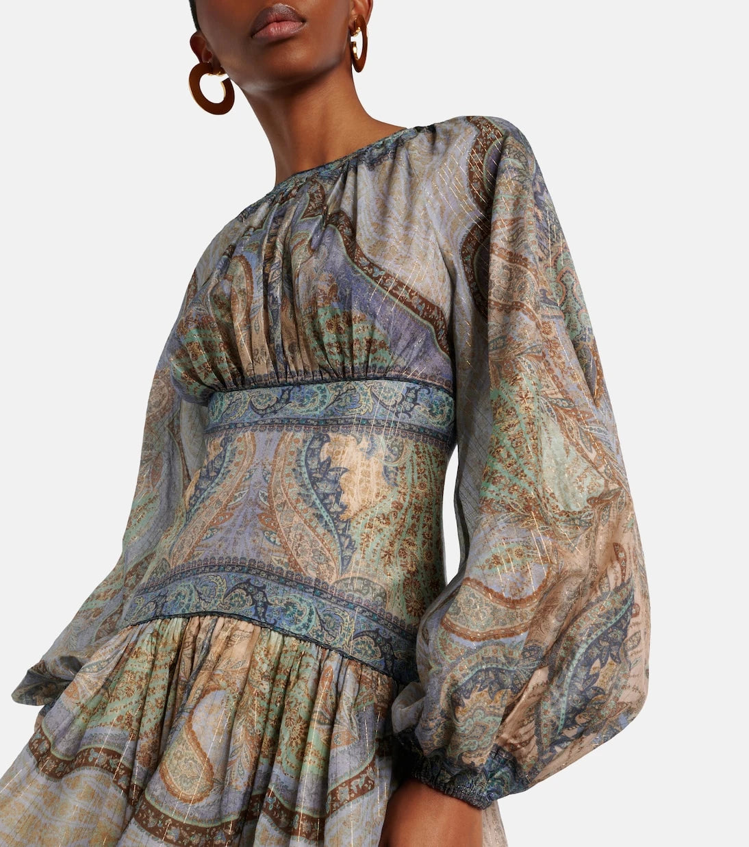 Zimmermann - Wanderlust cotton and silk-blend minidress