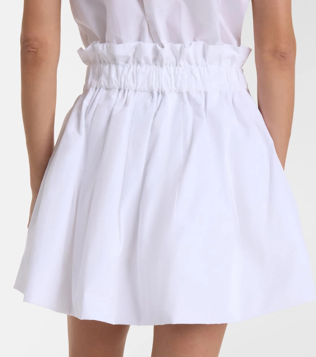 Patou - Gathered cotton miniskirt