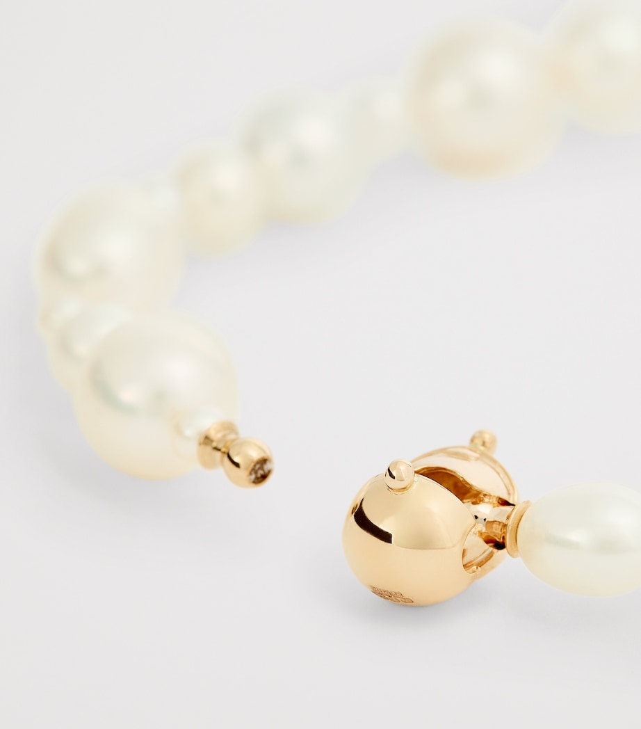Yellow Gold and Pearl Peggy Bracelet