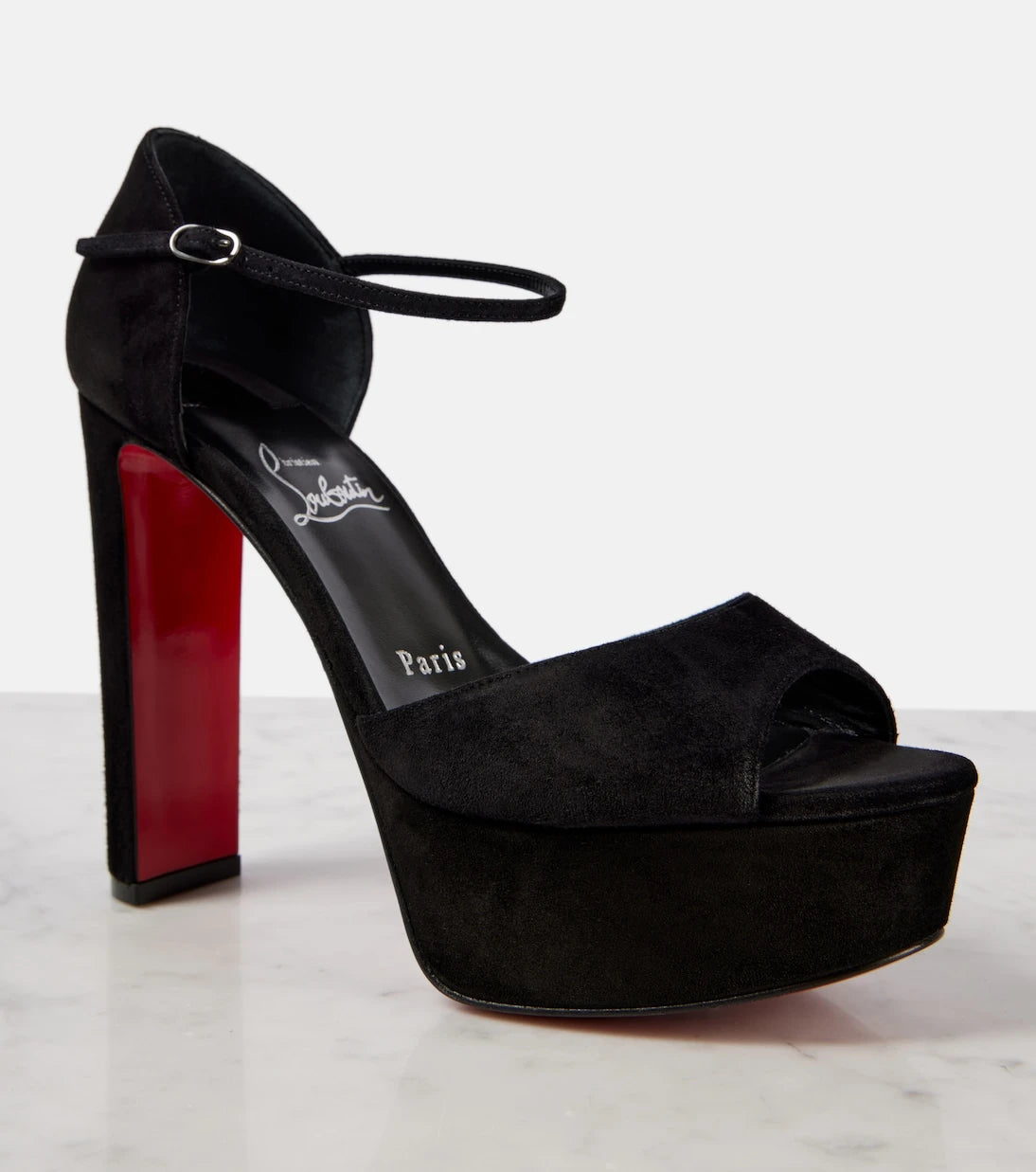 Christian Louboutin - Sandaloo 130 suede sandals