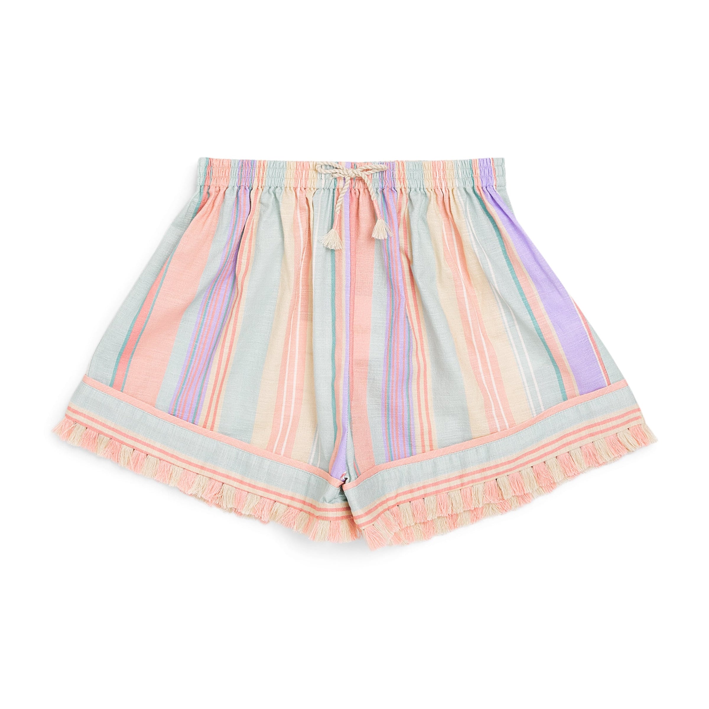 Zimmermann Kids Cotton Fringed Cascadian Shorts (2-12 Years)