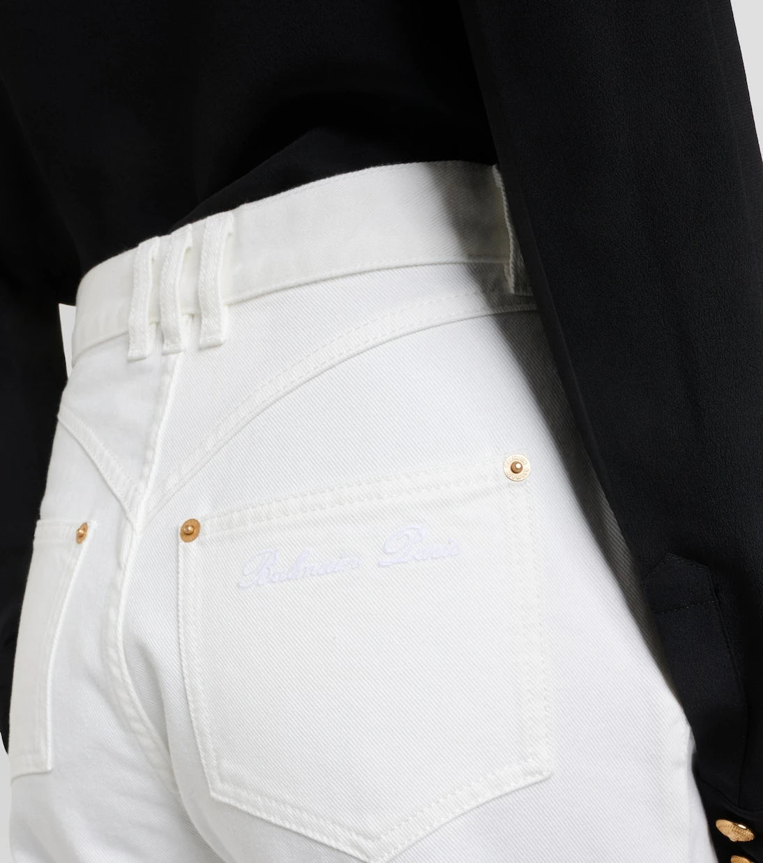 Balmain - High-rise straight jeans
