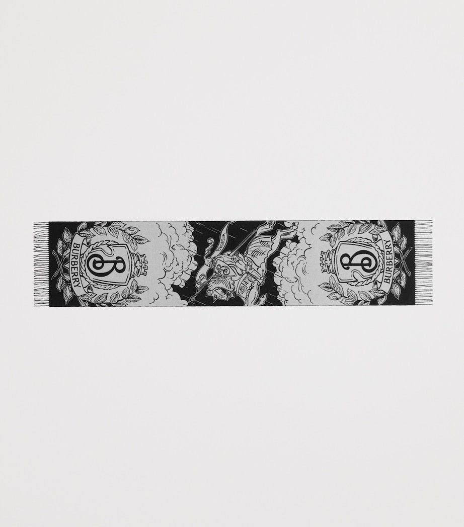 Black Cashmere Reversible Stormy Knight Scarf