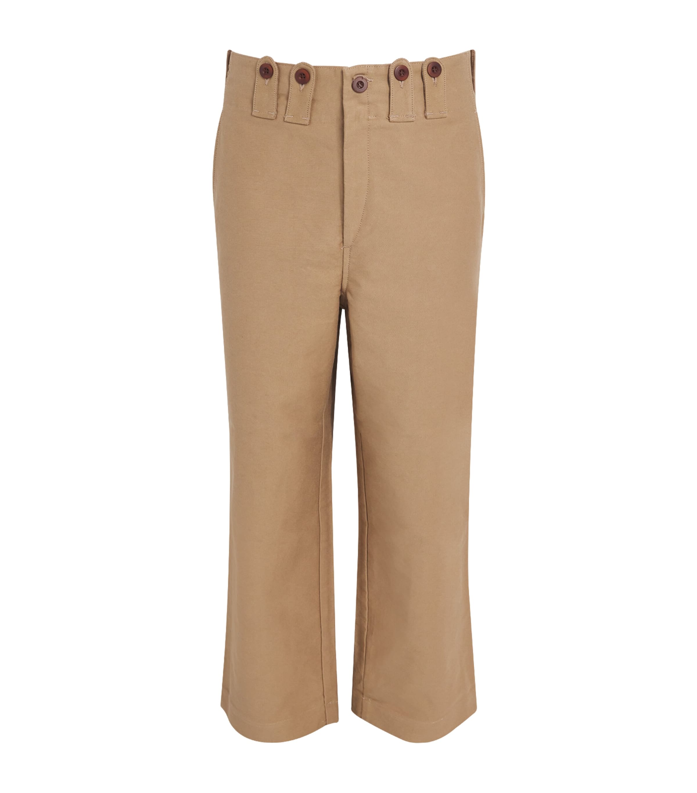 Cotton Wide-Leg Trousers