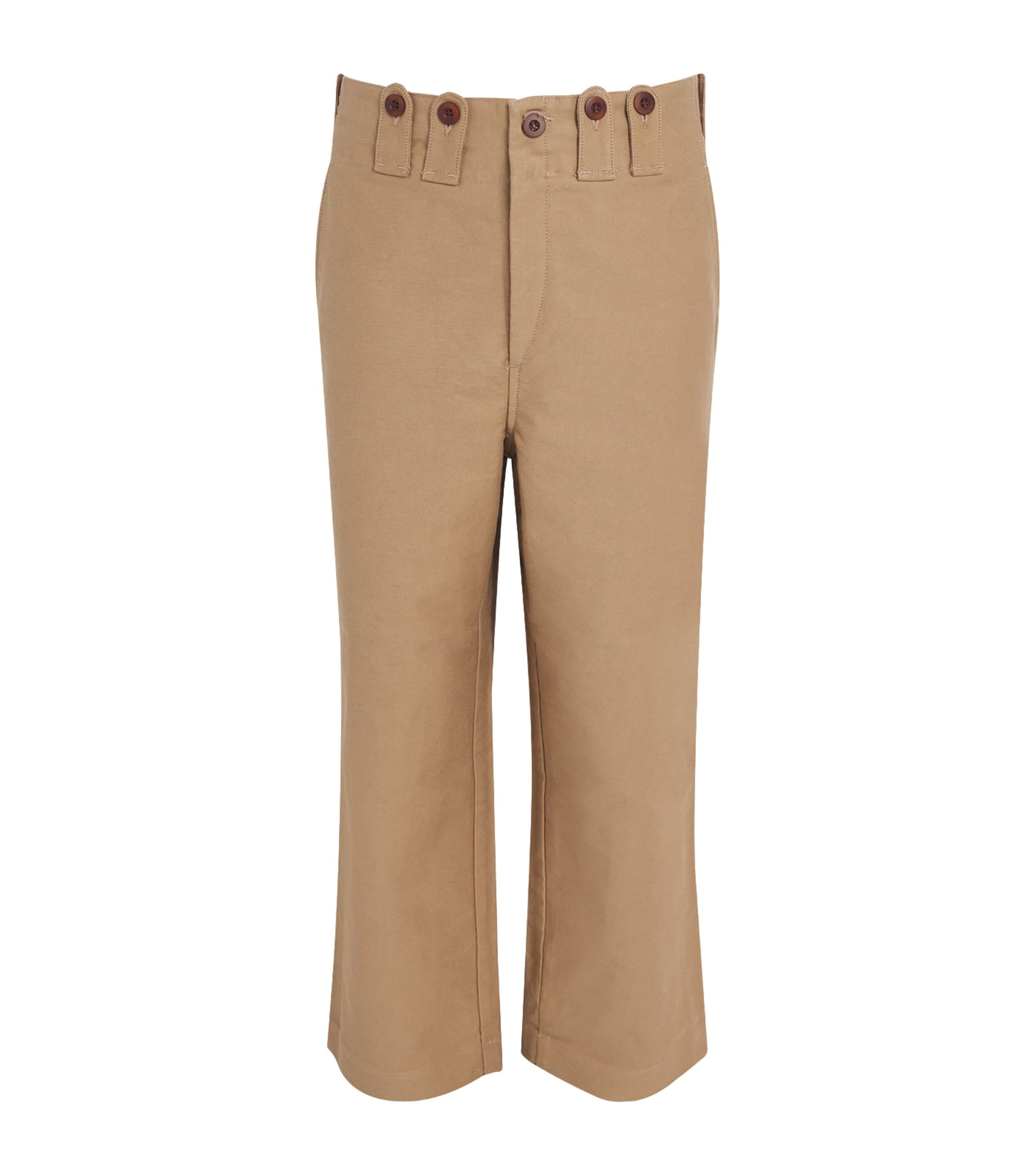 Cotton Wide-Leg Trousers