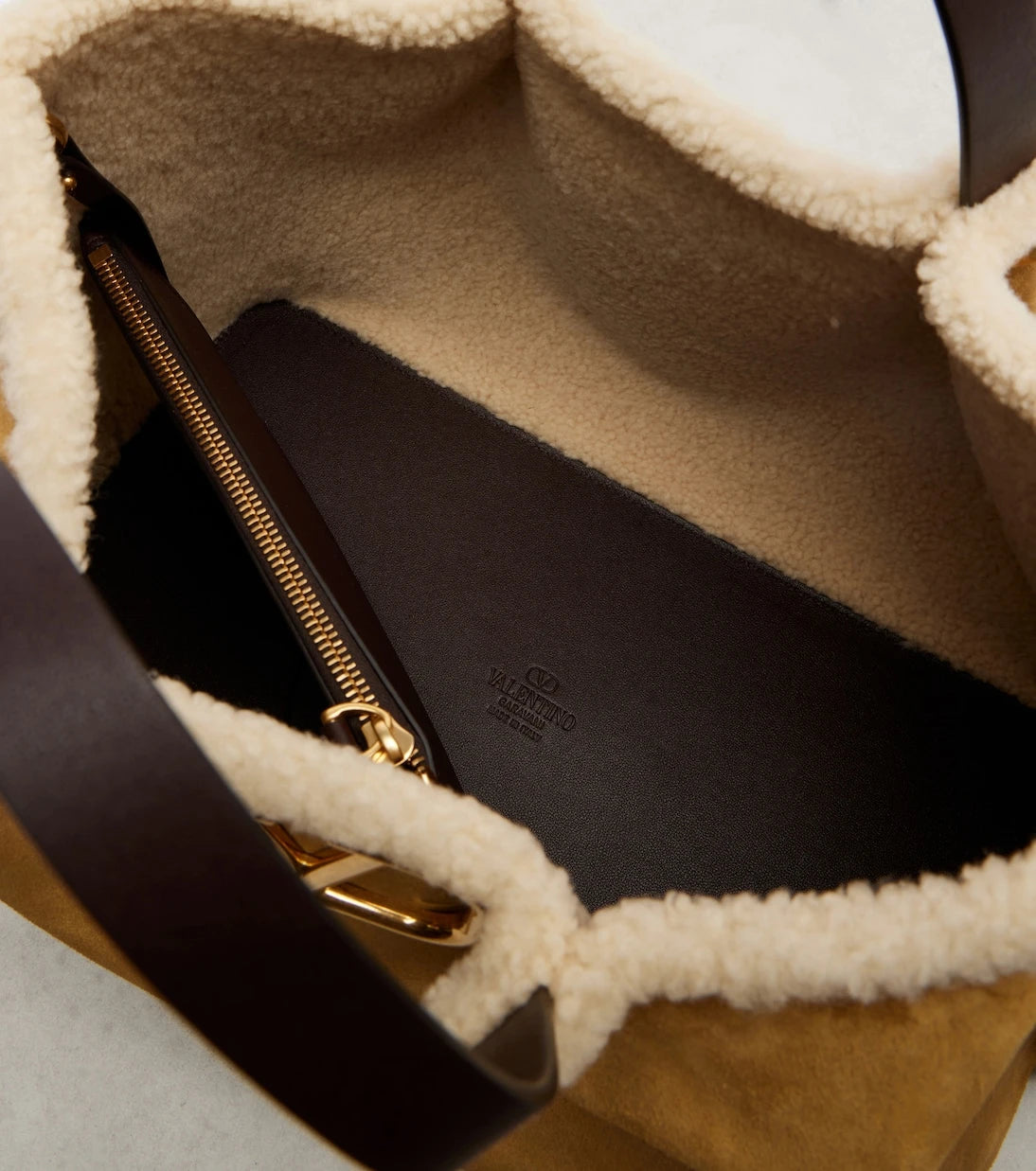 Valentino Garavani - VLogo Medium suede tote bag