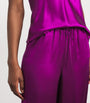 Olivia von Halle Purple Silk Bliss Pyjama Set