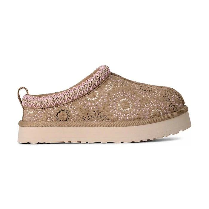 Детски велурени чехли UGG TAZZ SUN STITCH