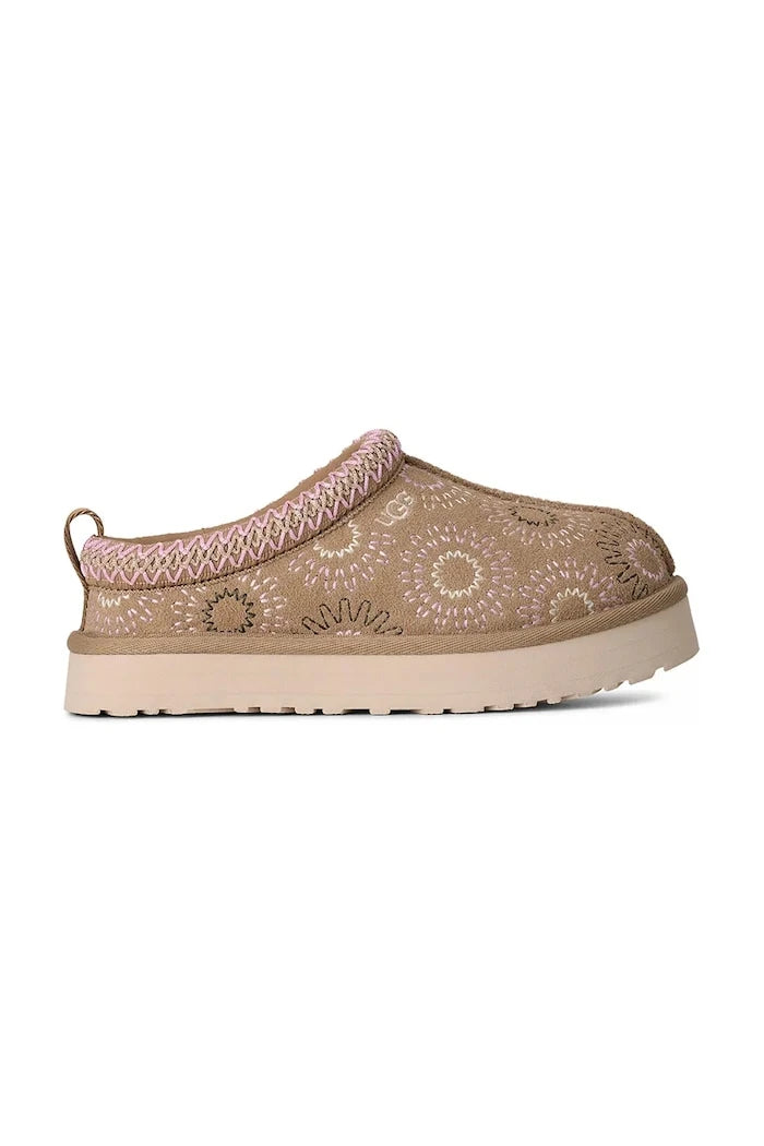 Детски велурени чехли UGG TAZZ SUN STITCH