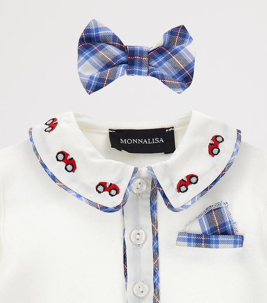 Cotton Polo Shirt, Trousers and Bow Tie Set (1-9 Months)