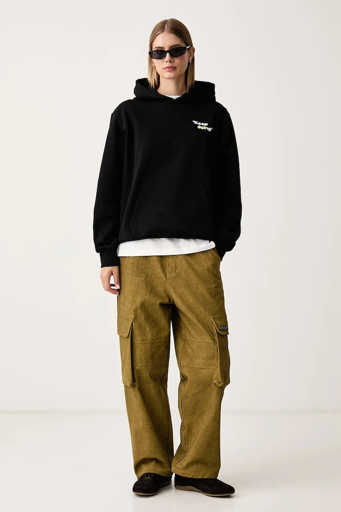 Pamuklu kapüşonlu sweatshirt
