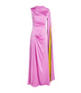 Silk Oma Maxi Dress LILAS/ZINNIA
