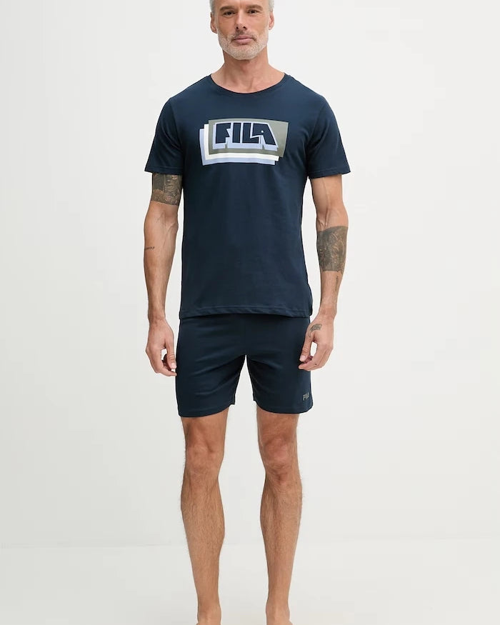 Fila erkek pamuklu iki parçalı pijama