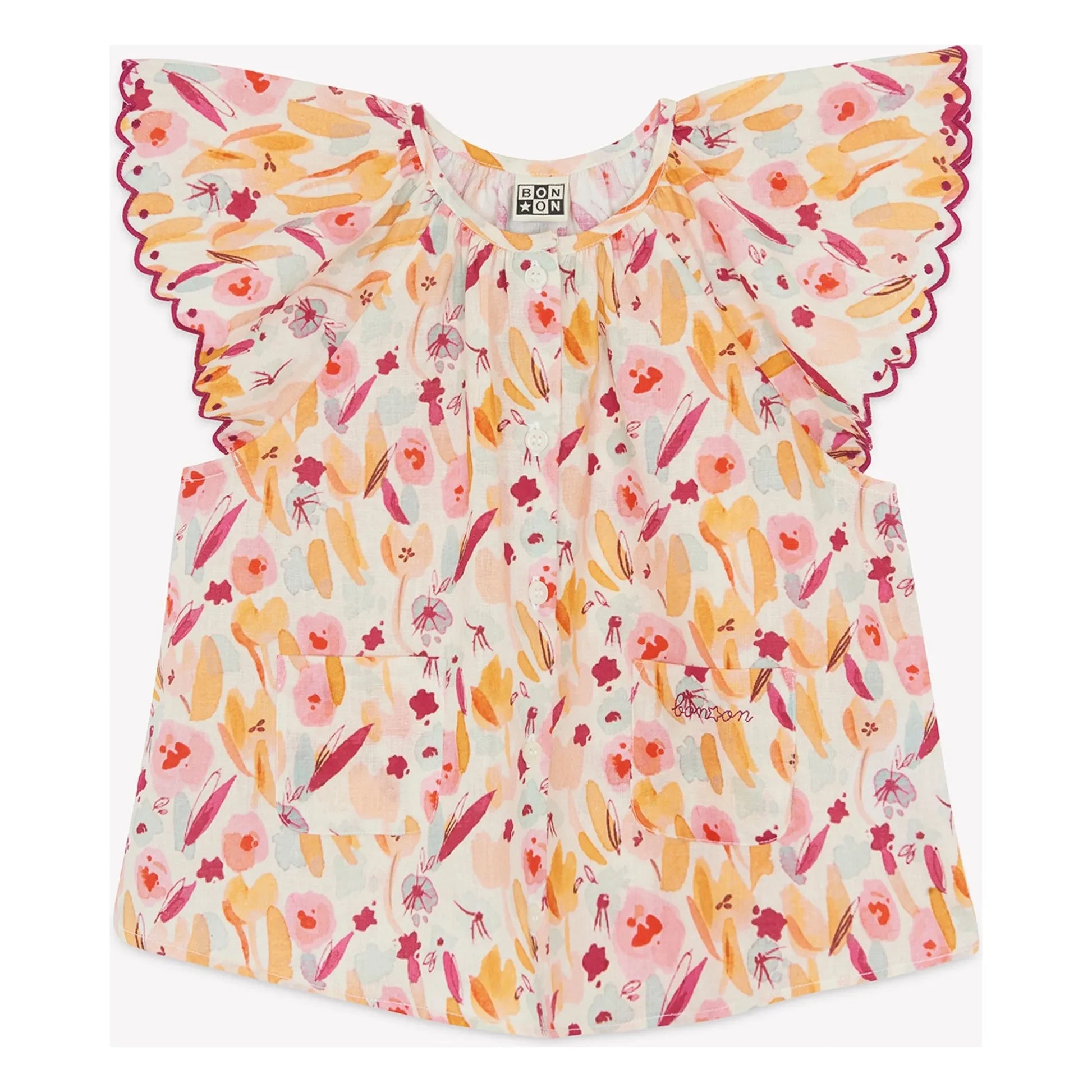 Bonton - Blouse Nuage Fleurie | Ecru