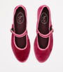 Pink Velvet Frances Mary Janes