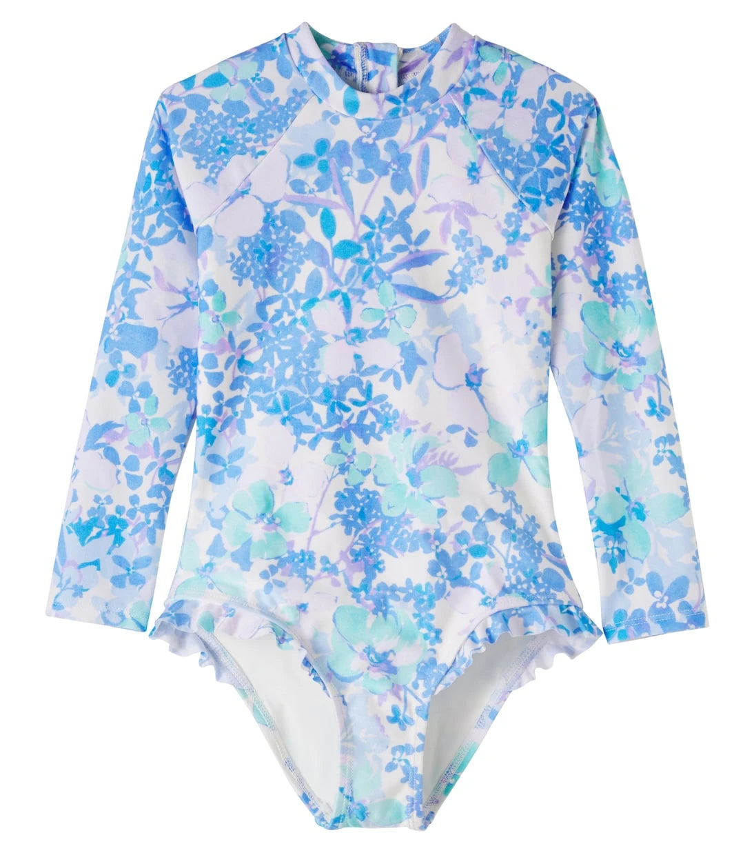 Zimmermann Kids - Solstice floral rashguard swimsuit