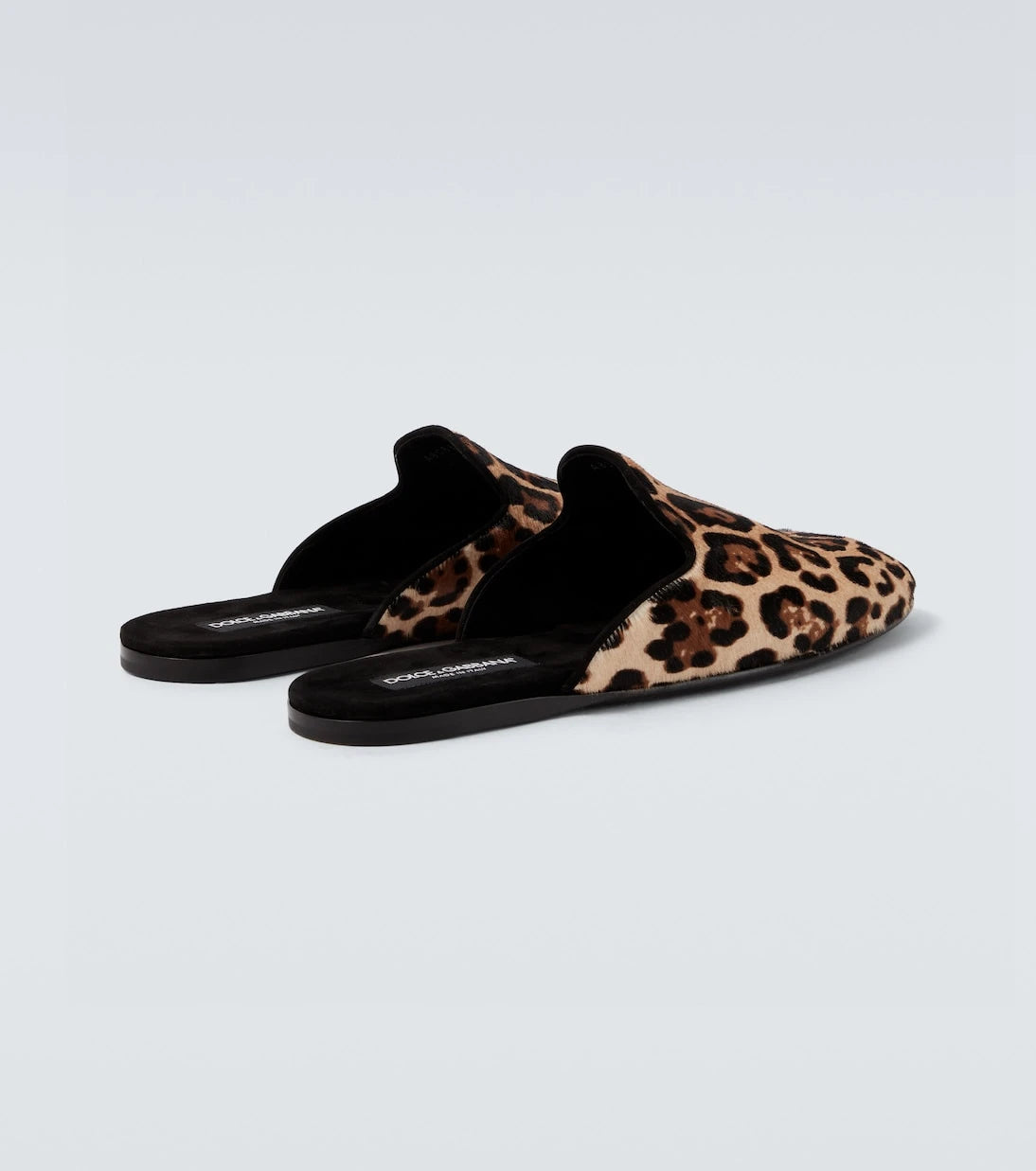 Dolce&Gabbana - Leopard-print calf hair mules