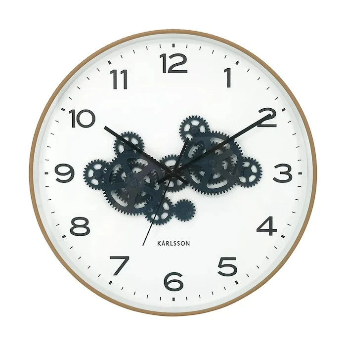 Стенен часовник Karlsson Open Gear 40 cm
