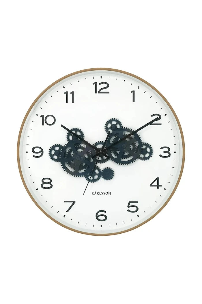 Стенен часовник Karlsson Open Gear 40 cm